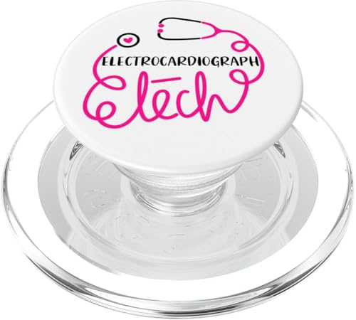EKG Technologists Technicians Electrocardiograph Tech PopSockets PopGrip for MagSafe