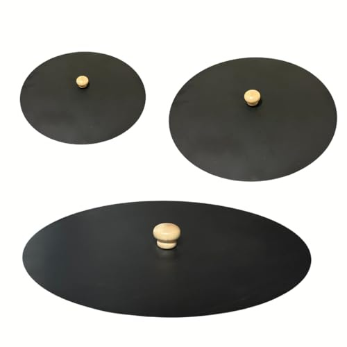 Couvercle en acier inoxydable pour disque de charrue, paella, casserole, poêle Nic Store BBQ (41 cm)