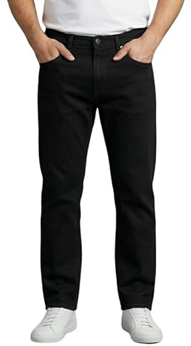 Mens Denim Jeans Straight Leg Regular Fit Trousers – Classic 5 Pocket Work Pants with Zip Fly – Casual Everyday Cotton Mix Denim Jeans Black Dark Blue Light Blue Plus Sizes 30-50 Waist