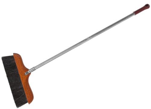 MAGICLULU Escoba de Mango Largo Pelo Suave en Madera y Plástico para Barrer Superficies Grandes en Interiores y Exteriores del Hogar