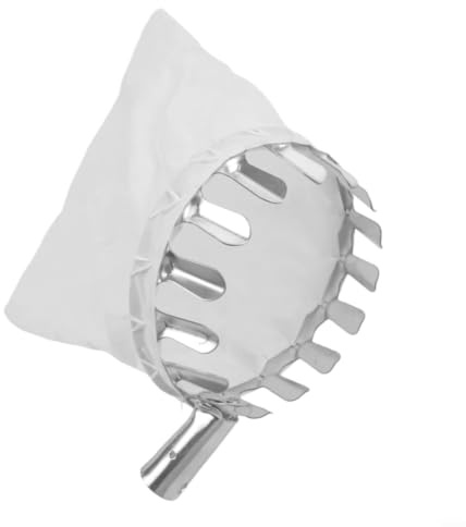 Verktygssats för fruktplockare, 16 cm diameter skördekorg med släta tänder för skadefri plockning, kompatibel med förlängningsstång för orange trädvård (2 st)