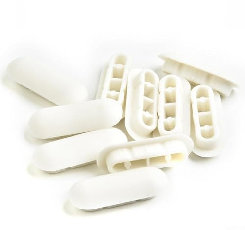 Tampons de rechange pour abattant de WC à fermeture douce - Stabilisateurs d'arrêt de glissement pour couvercles lâches - Kit de fermeture silencieuse (10 coussins de siège)