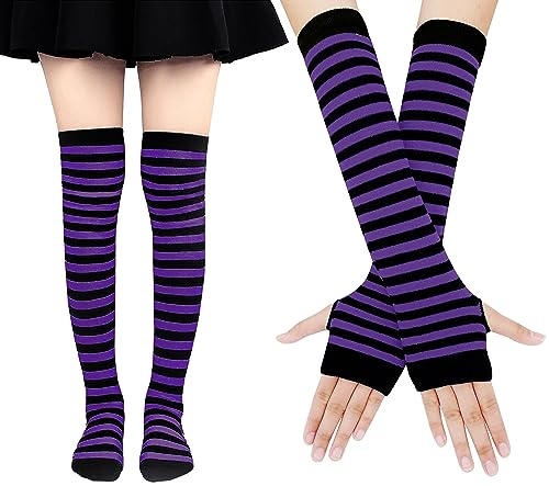 Bienvenu Damen Geeignet für Aktivitäten im Innen- und Außenbereich Fingerlose Strickhandschuhe (1er Pack)