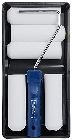 Hamilton 3281631-40 Juego de rodillos, blanco/azul, 4 pulgadas