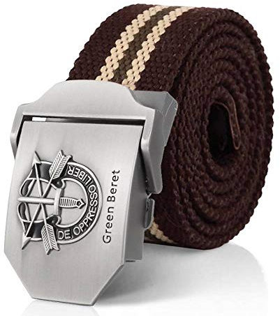 HUYUEXIN Herren Jeans Canvas Gürtel - Baskenmütze 3D-Zeichen Plus Größe Extra Langes Militärisches Taktisches Gurtband, Schwertpfeil 1,5 Heavy-Duty Outdoor-Trainingssportgürtel Für Frauen 200Cm, K