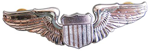 AnsonBoy WWII US US AIR Force Aviator Pilot Metall FLÜGEL Abzeichen Insignia PIN Silber