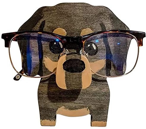 Niedlicher kreativer TierBrillenhalter, 1 Stück, HolzTierBrillenförmiger Rahmen, Heimbüro, SchreibtischDekoration, HolzBrillenhalter, SchreibtischZubehör, HeimbüroDekoration,