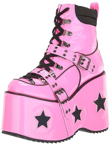 Ellie Shoes Women's Spaced Platform Boot, Pink, 13