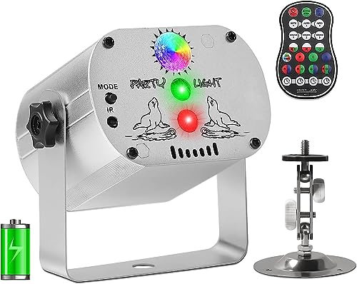 Discolicht RGB LED Mini Discokugel, Partylicht mit Fernbedienung und USB Kabel Sound Control Strobe Geeignet für DJ Weihnachtstag Party Disco