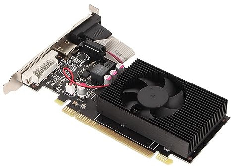 GT730 4 GB Grafikkarte, GDDR3, 128 Bit, 650/5000 MHz, Low-Profile-Grafikkarte für Desktop-Computer mit Lüfter (GT730 4 GB GDDR3)
