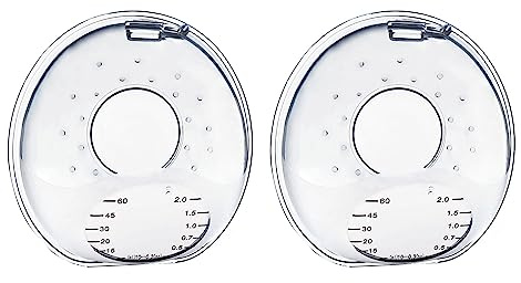 Lot de 2 coquilles d'allaitement souples en silicone réutilisables - Anti-fuite - Économiseur de lait pour les mamans allaitantes - 2 coquilles d'allaitement en silicone pour mamans allaitantes
