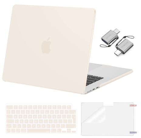 MOSISO Kompatibel mit MacBook Air 15 Zoll Hülle 2026 2025-2023 M5 M4 M3 M2