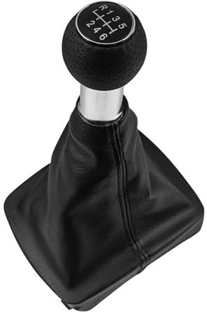 Toiumops Schaltknauf Schaltsack für VW Polo 9N GTI 2002–2009, 5/6-Gang-Schaltgetriebe, Schaltknauf, Hebel, Gamasche