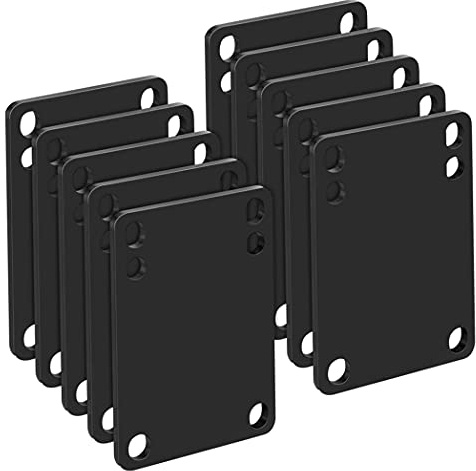 Muzrunq Poussions de Skateboard Riser Pads Skateboard Riser Pavis d'amortisseur Soft Soft Longboard Rise Pads Plate de Skate pour Longboards Scooters Cruisers Black 10pcs