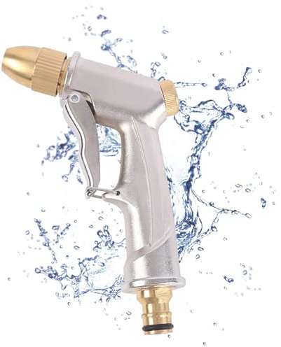 Pistola Giardino Alta Pressione, Pistola Spray ad Alta Pressione, Pistola Irrigazione Multifunzione, Pistola a Spruzzo D'acqua da Giardino, per Pulire Automobili, Pulire Pavimenti, 140mm x 95mm
