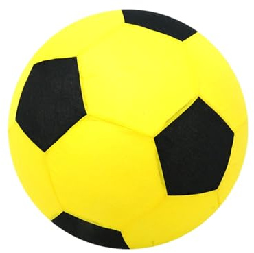 Qkbuza Bola de fútbol inflable, fútbol para - Globos deportivos inflables de tela, balones de fútbol recubiertos de tela | Globos de fútbol blandos impermeables, balón de fútbol interactivo