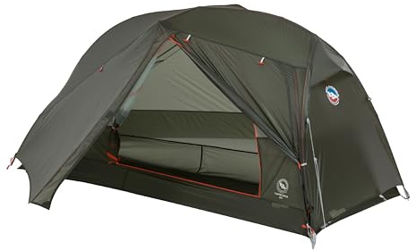 Big Agnes Copper Spur UL – backpackingtält för camping, 3 säsonger, ultralätt, vattentätt, anodiserade stolpar, Lavengrön, 1 person
