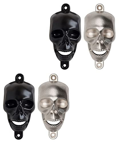 Amosfun 1 Jeu Décapsuleur Tête De Mort Tasses D'halloween Ouvre-bouteilles Muraux Amusant Décapsuleur Chauve-souris Horreur Décor Porte-clés Ouvre-bouteille Cool Alliage De Zinc 4 Pièces