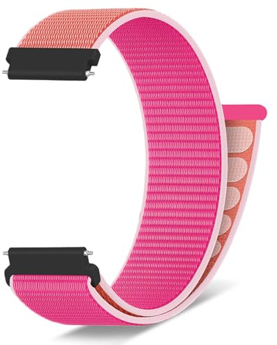 chinbersky Tyg Nylon Klockarmband 16 mm, 18 mm, 19 mm, 20 mm, 22 mm, snabblås, justerbara, andningsbara, vävda, sportarmband för herr och dam