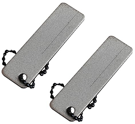 DIYEAH Mini Pietre per Affilare in Emery 2 Pezzi Leggere e Sicure da Campeggio, Compatte per Portare in Tasca o Portachiavi