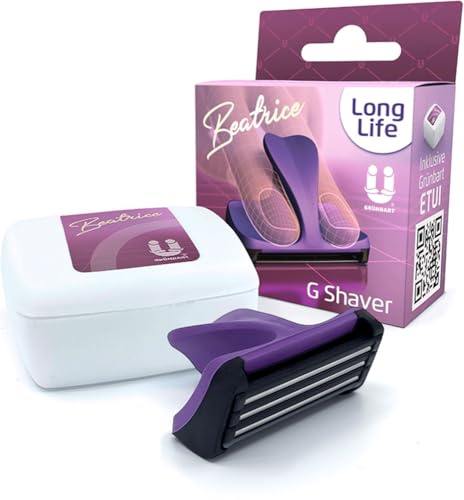 GRÜNBART G Shaver Beatrice Damen-Rasierer - Bikini- und Intim-Rasur für Frauen - Nassrasierer für Bikinizone und Intimbereich