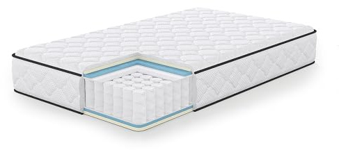 AKORD Matelas 7 Zones à Ressorts Ensachés 120x200 cm Grand Confort, H3 (Moyen), 11 Couches, Réversible, Enroulés, Protège-Matelas Inclus, Certifié Oeko-TEX®, 21,8 kg