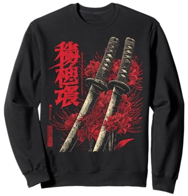 Katana Épée de lys araignée Rouge Anime Japonais Otaku Sweatshirt