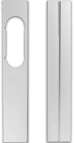 Placa de ventana para aire acondicionado portátil, panel ajustable para persiana y tubo de escape, kit salida ventana sin taladrar para ventanas correderas (2PCS)