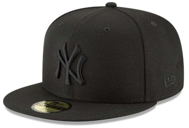 New Era x MLB Men's New York Yankees Basic 59Fifty Fitted Hat Blackout 7 3/8