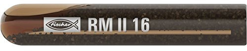 Fischer 10 x Fiale Ancorante Chimico RM II 16, Resina Chimica in Fiala di Vetro Pre-dosata per Calcestruzzo Fessurato, non Richiede Pulizia del Foro, 539800