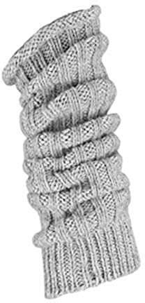 TippTexx 24 Stulpen, Grobstrick oder Overknees, wie selbstgestrickt mit Schaf- und Alpakawolle mit Anti-Loch-Garantie (as3, alpha, one_size, regular, regular, Silber Stulpe, Einheitsgröße)