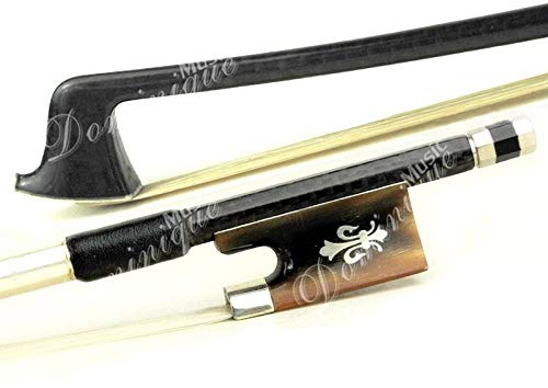 D Z Strad Violin Bow - Model 601 - Carbon Fiber Bow with Ox Horn Fleur-de-Lis Frog - 4/4 Full Size