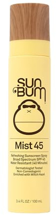 Sun Bum Original SPF 45 Broad Spectrum Sunscreen Mist - Travel Size, 3.4 oz