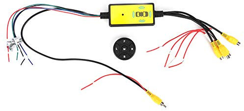 BOROCO Video Splitter, Intelligent Car Video Switcher Converter 4 Input 1 Output Switch Video System Autoteile Autozubehörteile