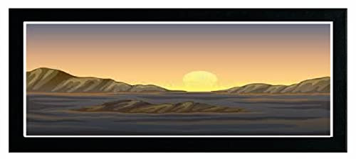 Flat Photo Frames Panoramic Picture Framers Real Wood Poster Frames Black 40cm x 90cm Acrylic Glass Wall Decoration Frames