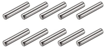 METALLIXITY Tassello Perno (2,5x10mm) 100pz, 304 Acciaio Ripiano Supporto Pioli Perno Fissaggio Elementi - per Metallo Dispositivi, Mobili Installazione, Industriale, Fai da Te