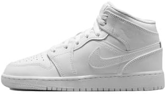 Jordan Air 1 Mid (GS) Unisex Erwachsene, Weiß, 36 EU