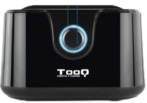 Dock para Disco Duro 2xSATA 2,5/3,5 USB 3.0, función de clonado, Color Negro, Ideal para Transferencia de Datos y copias de Seguridad.