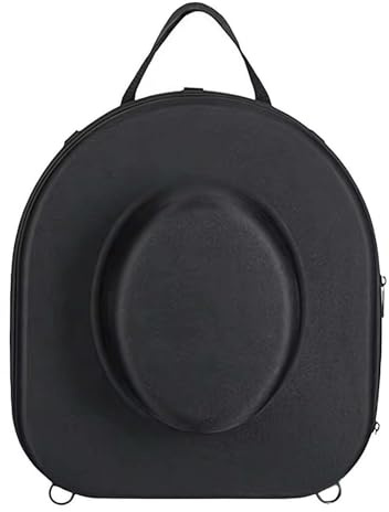 Hutbox für Reisen - Hut Boxen Aufbewahrung Mit Griff - Tragbare Cowboy Hut Aufbewahrungsbox Mit Verstellbarem Riemen ,Eva Hard Shell Hüte Reisekoffer,Hutschachtel für Fedora,Bowlerhüte, Boater Hat