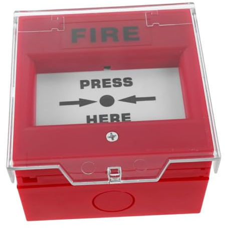DIYEAH Botón de Alarma de Emergencia con Roto Liberación Manual para Control Eléctrico y Sistema Antirrobo para Oficinas y Escuelas