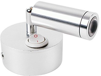 ProPlus Wohnwagen Wohnmobil Boot Innenbeleuchtung Led Aufbauspot schwenkbar 12v, 120lm, Ø65x65-130mm, On/Off Schalter