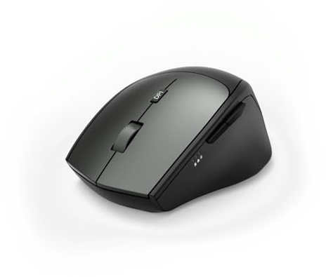 Hama, MW-600 Funk-Maus mit USB-C und USB-A (PC Maus kabellos mit 6 Tasten, leise, optische Maus mit 1000/1500/2000/2400 dpi), Multi Device Mouse schwarz