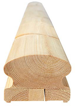 Schwedenhaus-Design - Handlauf für Treppengeländer 85x62x2350mm (145) - orig. Schwedenhaus-Design Produkt Treppe, Balkon, Geländer, Stuhlbein, Tischbein, nordisches Fichtenholz