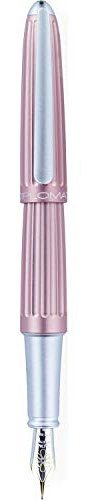 Diplomat Aero Antique Rose Füllfederhalter, 14 kt Spitze, breit