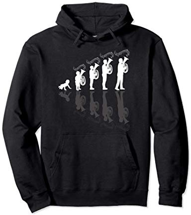 Evolution Tenorhornist Geschenk - Tenorhorn Pullover Hoodie