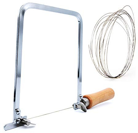 SUBRILLI Coping Saw Steel Frame with 0.45mm Diamond Wire Saw for Jade Stone Ceramic Glass Wood Metal Accurate Cutting