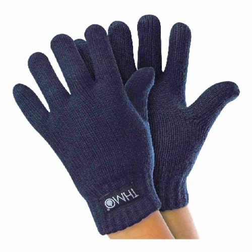 THMO Kinder Handschuhe für Winter Jungen Mädchen Warm Thermo Handschuhe mit Thinsulate Futter (10-11 Jahre, Blau)
