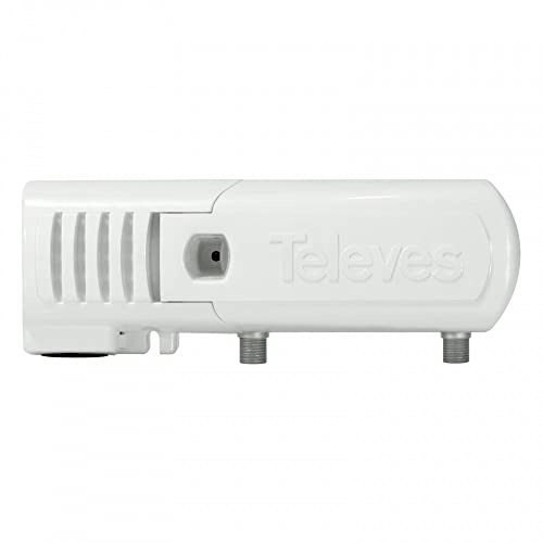 Amplificador de vivienda F, ecualización y alta ganancia 1 salida: VHF/UHF + C. Retorno pasivo, DOCSIS 3.0 - TELEVES 553504