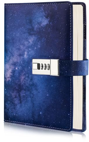 Diario secreto niña, A5 diario con candado diario cuaderno de notas, cuaderno de bocetos, agenda organizadora, funda de piel, cuaderno para niñas, niños y adultos