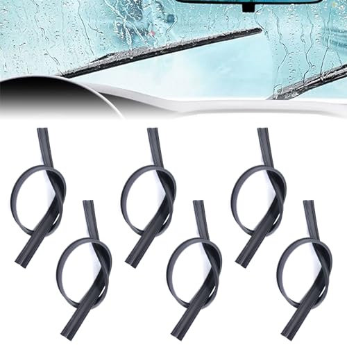 Scettar 6 Piezas Gomas de Limpiaparabrisas de Repuesto, 800mm Gomas limpiaparabrisas Coche Universal, Goma de Repuesto Tiras de limpiaparabrisas